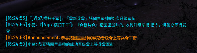 商城免费军衔系统
